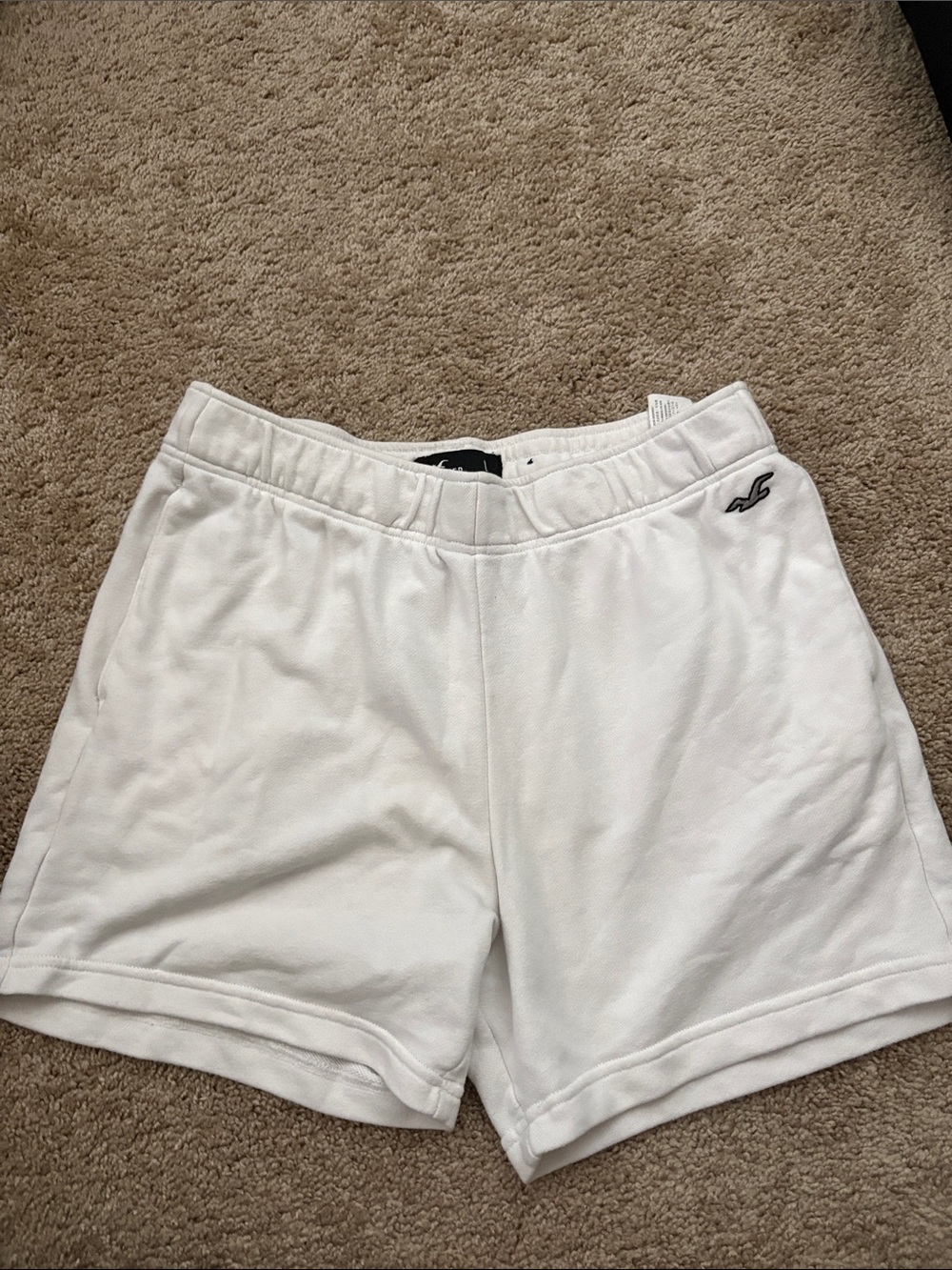 Hollister White Athletic Mens Shorts